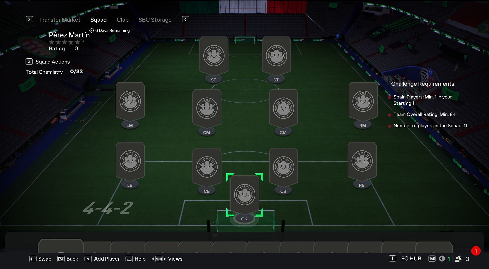 Tasks to complete Martin Mentions SBC (Image via EA Sports)